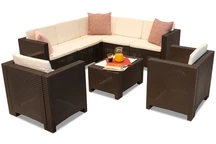 Technorattan hörnset Colorado Corner brun 7