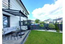 Sierra Palram terrasstak i aluminium - Canopia 2,3 x 2,3 m grå