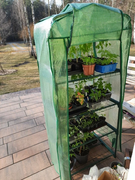 Mini-växthus 0,69 x 0,49 x 1,6 m Garden Point