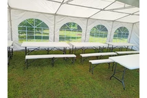 Garden Point hopfällbart cateringbord 180 cm