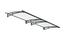 Entrétak i aluminium Aquila 3 m Palram - Canopia antracitgrått