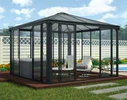 Exklusivt lusthus i aluminium Ledro Palram - Canopia 3,6 x 3,6 m