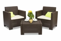 Nebraska Terrace brun Bica technorattan set