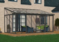 Vinterträdgård Veranda Sanremo Palram – Canopia 3 x 5,4 m grå