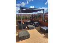 Antracitgrå pergola La Palma 3x4 Garden Point