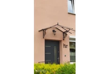 Elegant dörrtak i polykarbonat Lily Palram antracit