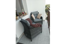 Garden Point antracit Technorattan Toledo fåtölj 2 st