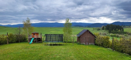 Premium trädgårdstrampolin med innernät 488cm Jump Hero 16FT