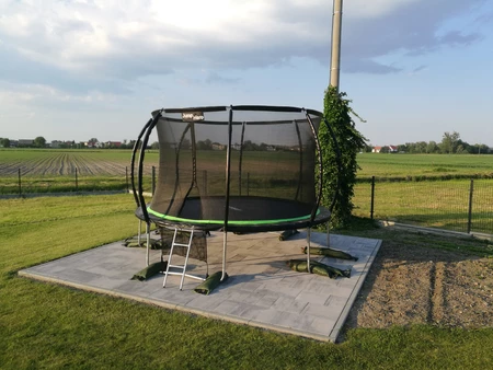 Premium trädgårdstrampolin med innernät 366 cm Jump Hero 12FT