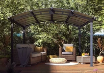 Lusthus för trädgården - Lusthus i polykarbonat från Tuscan Palram 4,3 m x 3,6 m