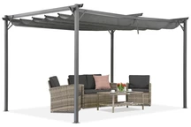 Antracitgrå pergola La Palma 3x4 Garden Point