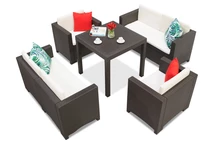 Colorado Dallas Fiesta 6 brun Bica technorattan set