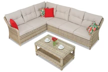 Garden Point Technorattan Set Toledo Corner beige