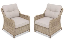 Garden Point beige Technorattan Toledo fåtölj 2 st