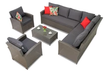 Garden Point hörnträdgårdssats Parma Corner 7 antracit