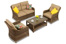 Garden Point technorattan möbler Toledo Kaffe 4 brun
