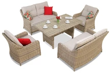 Garden Point teknorattan set Toledo Apetito 6 beige