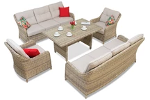 Garden Point teknorattan set Toledo Apetito 8 beige