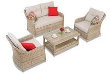 Garden Point teknorattan set Toledo Coffee 4 beige