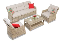 Garden Point teknorattan set Toledo Coffee 5 beige