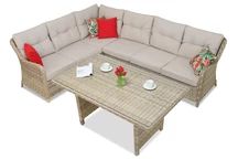 Garden Point teknorattan set Toledo Comida beige