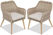 Kordoba sand technorattan stol 2 delar Garden Point