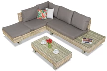 Liguria Garden Point lyxigt set med teknorattan