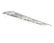 Modernt entrétak Bordeaux 6,7 m Palram - Canopia vitt