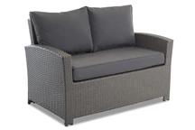 Garden Point tvåsitsig soffa i technorattan Parma antracit