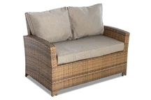 Garden Point tvåsitsig soffa i technorattan Parma brun