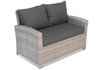 Garden Point tvåsitsig soffa i technorattan Parma grå