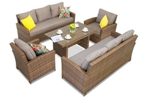 Stora trädgårdsmöbler Parma Apetito 8 brun Garden Point