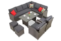 Stort set Parma Comida 7 antracit med Garden Point-puffar