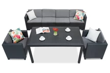 Technorattan set Colorado Fiesta Max 6 antracit Bica