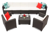 Technorattan set Colorado Kaffe Max 7 brun Bica