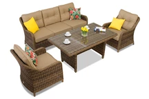 Toledo Apetito 5 brun Garden Point set av technorattan
