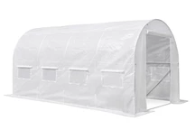 Vitt tunnelväxthus 2,5x5m Garden Point