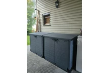 Trädgårdsförråd StoreAway 1200l Duramax grå