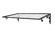 Entrétak i polykarbonat Venus 1,35 m Palram - Canopia antracitgrått
