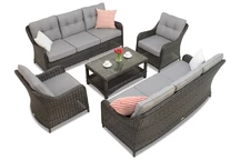 Toledo Coffee 8 antracit Garden Point lyxigt möbelset i technorattan