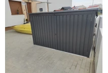 Förvaring av papperskorgar 3 x 240l Hamilton StoreBoss antracit