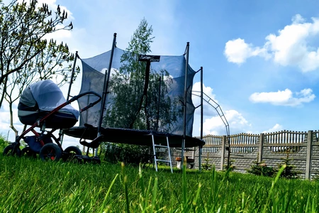 Trädgårdstrampolin med invändigt nät 305cm Jump Hero 10FT
