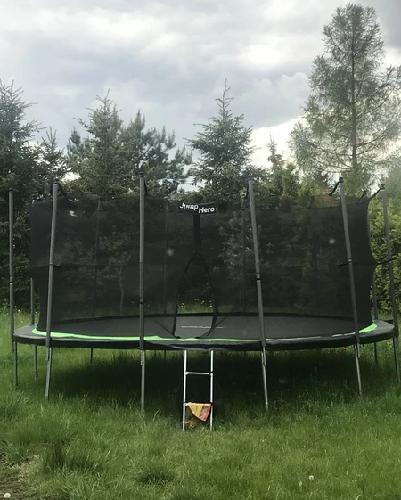 Trädgårdstrampolin med innernät 488cm Jump Hero 16FT