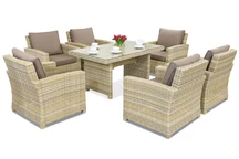 Bristol Premium 6 Garden Point beige trädgårdsmöbler i teknorattan