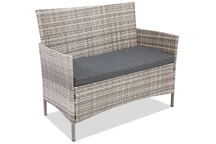 Calabria Premium Garden Point tvåsitsig soffa i technorattan grå