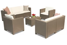 Colorado Coffee 7 cappuccino Bica trädgårdsmöbler i teknorattan