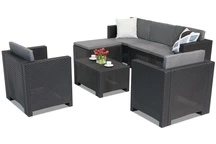 Colorado Relax Corner 6 antracit Bica loungemöbler i teknorattan