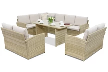 Monaco Comida 9 Garden Point trädgårdsmöbler beige