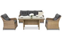 Set Toledo Apetito 5 Garden Point melange technorattan