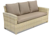 Bristol Garden Point tresitsig soffa i teknorattan beige